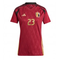Belgium Arthur Vermeeren #23 Replica Home Shirt Ladies Euro 2024 Short Sleeve